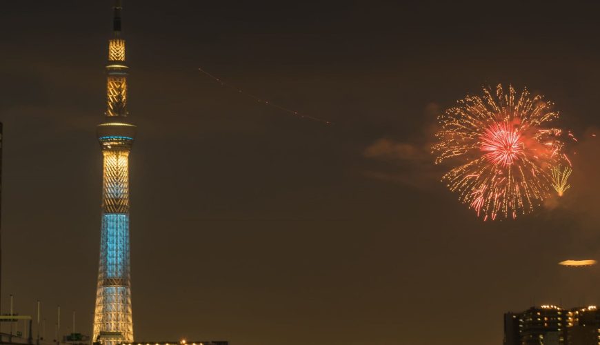 fire works in japan